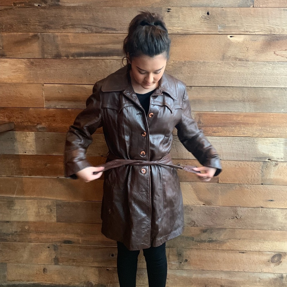Vintage 1970's Suede Life leather coat